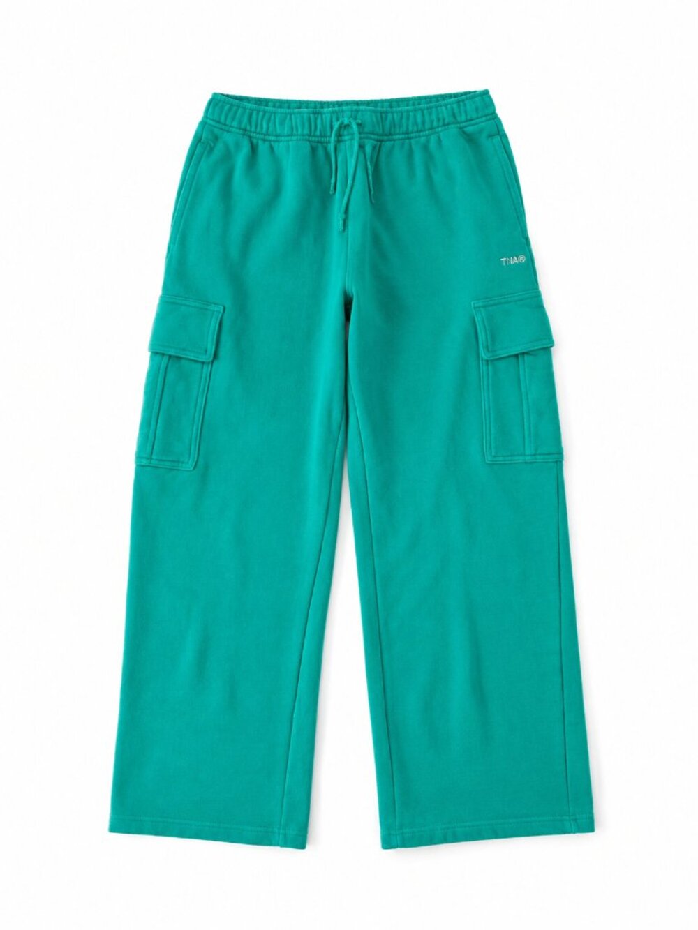 Aritzia TNA Terry Fleece Cargo Sweatpants -Teal | Size Small